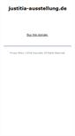 Mobile Screenshot of justitia-ausstellung.de